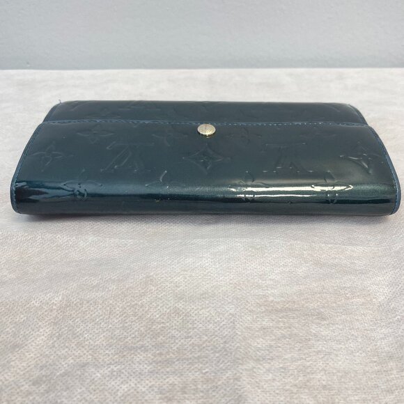 Louis Vuitton Vernis Leather Sarah Wallet Blue Nuit - Preowned - Picture 4 of 15